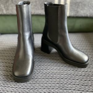 The Kooples black leather chelsea boot